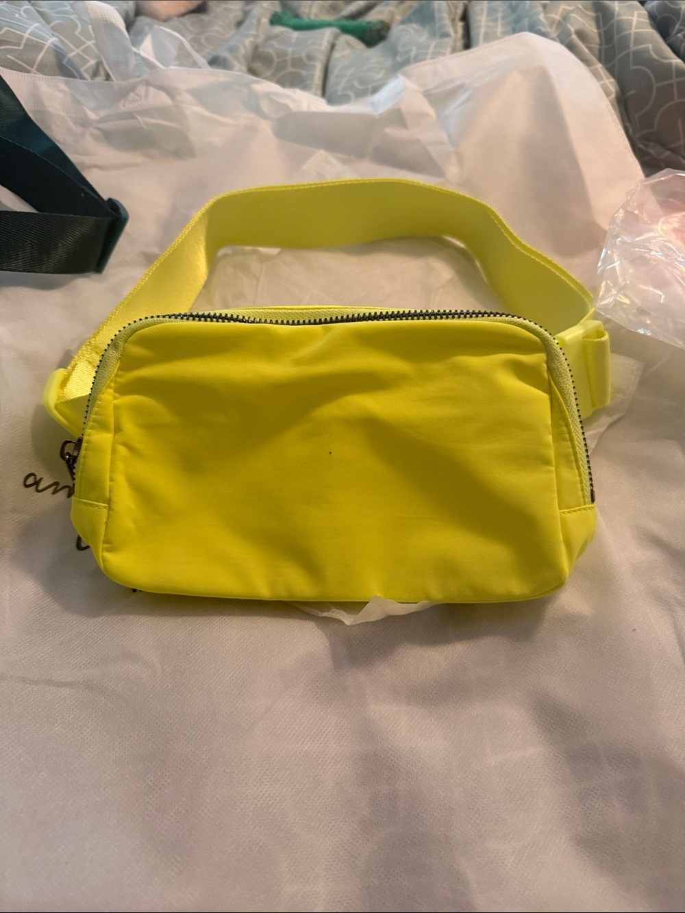 Neon Yellow Women's Crossbody Belt Bag